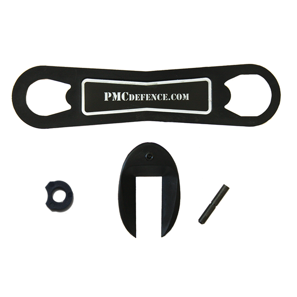 1911 Barrel Bushing Wrench, Recoil Buffer & Mag Well Combo - Black